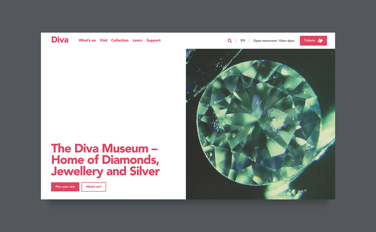 Creating a digital experience for a new museum with a brilliant story Building an online ‘Diamond Experience’  for a brilliant museum